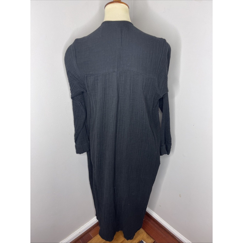 Mille Jasmine Dress in Black Double Gauze Mille Small S - Picture 4 of 10